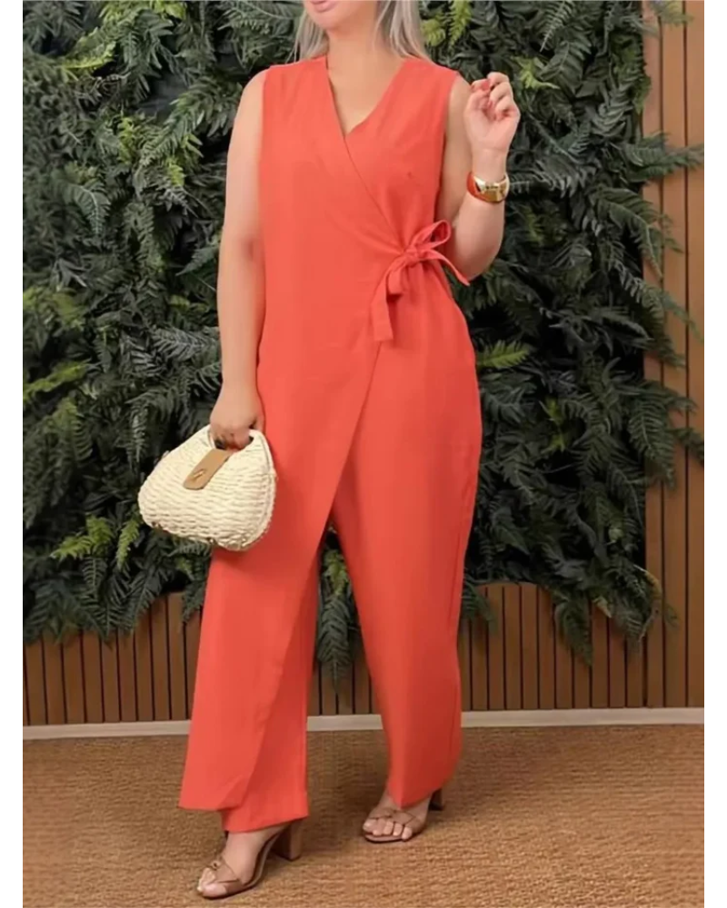 Renata – Stylowy letni komplet z szerokimi nogawkami