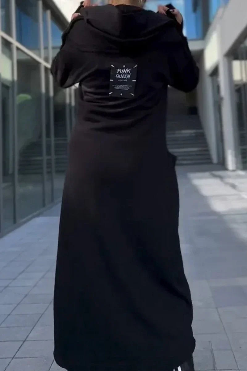 Biezdana – Długa kurtka z kapturem na zamek